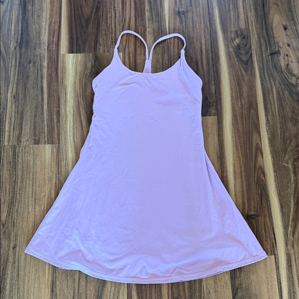 Light Pink Racerback Dress with built in bra & shorts